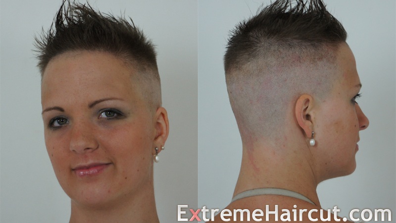 fade hair style for a female 2